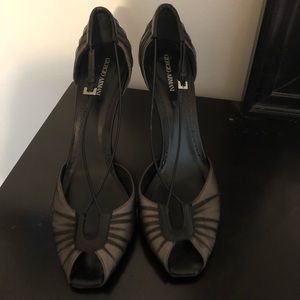 Black Giorgio Armani heels